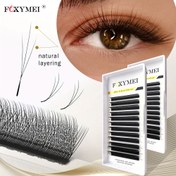 Resim FOXYMEI 3D W Şekilli Kirpik Uzantıları - 8-15mm, Doğal ve Kabarık Kirpikler, Kıvır ve Çapraz Tasarım, Salonlar İçin Yumuşak Işık Bitişi, Başlangıç Seviyesinde, Salon Kirpik Uzantıları | Dalgalı Kirpik Stili | Yumuşak Bitiş Kirpikleri, Kirpik Uzantıları 