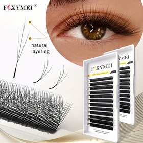 Resim FOXYMEI 3D W Şekilli Kirpik Uzantıları - 8-15mm, Doğal ve Kabarık Kirpikler, Kıvır ve Çapraz Tasarım, Salonlar İçin Yumuşak Işık Bitişi, Başlangıç Seviyesinde, Salon Kirpik Uzantıları | Dalgalı Kirpik Stili | Yumuşak Bitiş Kirpikleri, Kirpik Uzantıları 