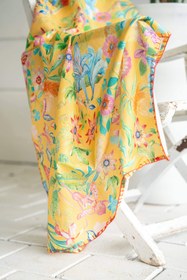 Resim Sarı Çiçekli Peştemal 