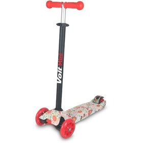 Resim Voit Işıklı Tekerlekli Çocuk Scooter Ayarlanabilir Gidon, Zil, 