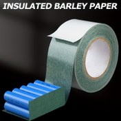 Resim Yüksek Sıcaklık Dayanıklı Yalıtım Bandı - 18650 Li-ion Bataryalar, Elektrik Bağlantıları ve DIY Projeler için Yapışkan Bant - Endüstriyel Güçlü Elektrik Yalıtımı (5m, Yeşil), Ağır Hizmet Tasarımı, Arpa Kağıdı Malzeme, Yüksek Isıya Dirençli, Elektronik Hobi Tutkunlar İçin Uygun 