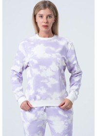 Resim Kadın Batik Sweatshirt Çok Renkli 