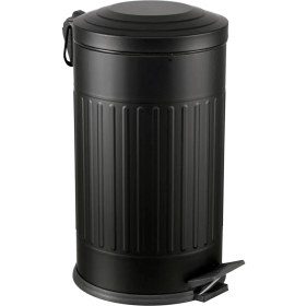 Resim 16 Litre Siyah Vintage Çöp Kovası, Amortisörlü, Banyo ve Mutfak Için 