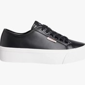 Resim Calvin Klein Jeans Kadın Deri Düz Platform Siyah Sneaker YW0YW01886-BEH 