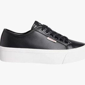 Resim Calvin Klein Jeans Kadın Deri Düz Platform Siyah Sneaker YW0YW01886-BEH 