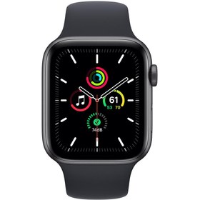 Resim Apple Watch Series SE 44MM Space Gray Yenilenmiş C Kalite (12 Ay Garantili) 