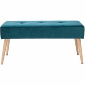 Resim ASELYA HOME Ahşap Ayaklı Puf & Bench Kapı Önü Modern 90cm 