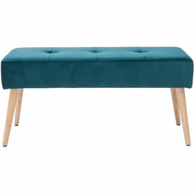 Resim ASELYA HOME Ahşap Ayaklı Puf & Bench Kapı Önü Modern 90cm 