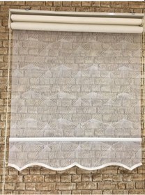 Resim N11 Özel Fiyat 4 Desen Seçenekli Çift Mekanizmalı Tül+Stor Perde 