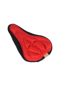 Resim Bisiklet Yumuşak Dolgulu Jel Rahat Koltuk Sele Kılıfı Kırmızı 