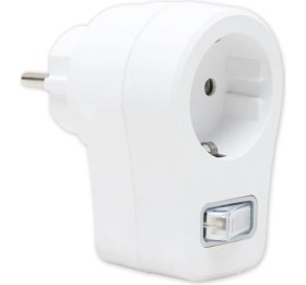 Resim Çeşitli Powermaster 16816 Tekli Beyaz Anahtarlı Akım Korumalı Priz 