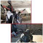 Resim Yamaha Fz8 Fz8 Turuncu İçin Motosiklet Evrensel Motosiklet Aynası Cnc Yan Dikiz 