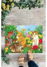 Resim Kediler, İç Ve Dış Mekan Kapı Önü Paspası, Dekoratif Dijital Bask 