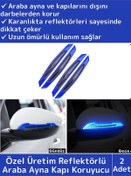 Resim Özel Üretim Yüksek Kaliteli Oto Araç Otomobil Ayna Kapı Koruyucu Reflektörlü Şerit 2 Adet 