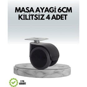 Resim Mey İthalat Halı Ve Beton Uyumlu Kilitsiz Mobilya Tekerleği 4 Lü Diğer 