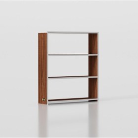 Resim Kenzlife Kitaplık Süper Ga 090 80 19 Cvz 3 Katlı Tek Bölme Ofis Mutfak Banyo Dolabı Arkalıksız 