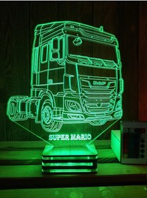 Resim Lamp Daf, Truck, Driver, 3D Personalized Lamp 