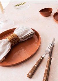 Resim The Mia Cotta Limoges Servis Tabağı Terracota 27 Cm 