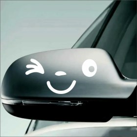 Resim Reysa Tasarım Göz Kırpan Ayna Sitcker 2 Adet Beyaz 14X14 cm 