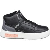 Resim Jump 28756 Yüksek Bilekli Siyah Kadın Sneaker Günlük Spor Ayakkabı 