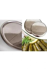 Resim Home Paslanmaz Çelik Sarma Altlığı, Çok Fonksiyonlu Sarma ve Altlığı Süzgeç, Mutfakta Pratik Kullanım Için Dayanıklı ve Hijyenik Aksesuar (22 Cm) 