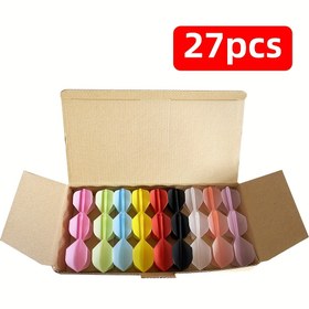 Resim 27 Parça Karışık Renk Seti - 2BA Entegre Yüksek Şeffaflık Dart Kuyruğu - Dayanıklı POM Malzeme - Renkli Stil Kombinasyonları - Kolay Deforme Olmaz - Doğruluk Artırıcı Noel, Şükran Günü ve Cadılar Bayramı Hediyesi 