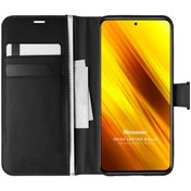 Resim Microsonic Xiaomi Poco X3 NFC Kılıf Delux Leather Wallet 