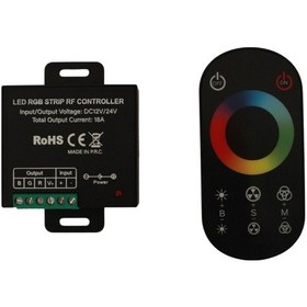 Resim Slim Dokunmatik Touch Rgb Led Kontrol Devresi 12-24 Volt 