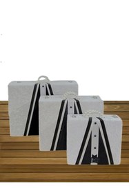 Resim Sonem Çeyiz Çeyiz Sandık Gelin Damat Çanta Bohça Kutusu 3lü 0556 