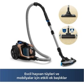 Resim Philips BXA0078/00, XB7151/07 Toz Torbasız Süpürge DST7040/80 Ütü Bundle Set 