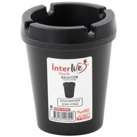 Resim interlife plastik İnterlife Küllük Kokusuz Plastik Yuvarlak (G-600) 