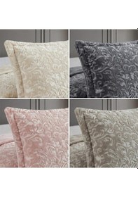 Resim Soft Battaniye Çift Kişilik 220 X 240 Gül Kurusu Yastık Kılıfı Hediyeli Gül Kurusu 