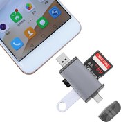 Resim 6 In 1 Usb, Type-c, Mikro Usb To Usb2.0/tf/sd Kart Okuyucu 3 Port Hub Adaptör Çevirici CoverZone