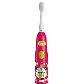 Resim Chicco Çocuklar İçin Pilli Diş Fırçası Panda Kırmızı 