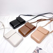 Resim Kadınlar için Ayarlanabilir Çapraz Vücut Telefon Çantası - Moda Dikey Tasarım Çanta, Telefonu, Gözlükleri ve Temel Eşyaları Tutar, Günlük Kullanım İçin Çok Yönlü Omuz Çantası (Siyah/Bej/Beyaz/Kahverengi) - Arkadaşlar & Aile İçin İdeal Hediye, Telefon Cüzdanı 