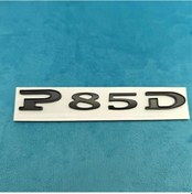 Resim Topshop1 1 Adet 3d Metal P85d Yazılı Emblem Tesla Model Oto Dekorasyon Dayanıklı Yapışkan 