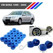Resim Otozet - Vw Bora Bijon Civata Kapağı Mavi Renk 20 Adetli Set 17mm 1k06011739b9 