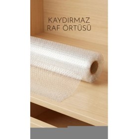 Resim Moresun Buğz Şeffaf Pvc Kaydırmaz Raflık Dolap Içi Çekmece Örtüsü 45X300 cm Koruyucu 