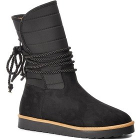 Resim Park Moda K706 Siyah Süet İçi Polarlı Kadın Bot Siyah 