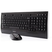 Resim 9300F Q TR 2.4 Ghz USB Siyah Kablosuz Klavye Mouse Set A4-Tech