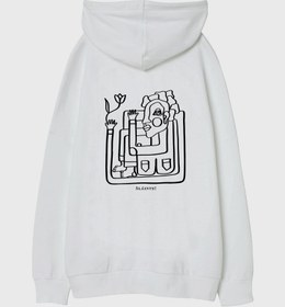Resim Güller Dolusu Kadehler Viskili Oversize Unisex Kapüşonlu Sweatshirt 