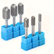 Resim Tungsten Karbür Döner Törpü - Dayanıklı Alaşım, Taşlama & Kesme için, Frezeleme & Oyma için İdeal, Sivri Burr Tasarımı ile, DIY Projeleri / Metal İşçiliği Tutkunları için 