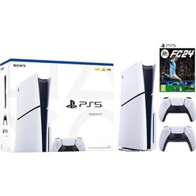 Resim Sony Playstation 5 Slim CD Edition - 2. Dualsense Ps5 Kol - Fifa FC 24 Oyun Konsolu (İthalatçı Garantili) 