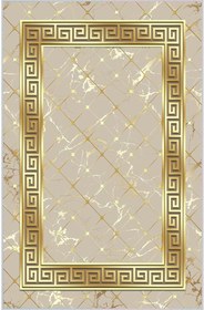 Resim Rovigo Dijital Baskı Yıkanabilir Kaymaz Taban Salon Halısı Rvg0326-sm37, Bej, 180 x 250 