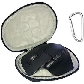 Resim Vkemall Logitech Mx Master 2s/3s Mouse İçin Su Geçirmez Pu Koruyucu Kutu - Siyah Oyuncu Fare Çantası Ve Karabiner İçerir 