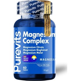 Resim Purevits Magnezyum Complex 200 Mg 60 Tablet 