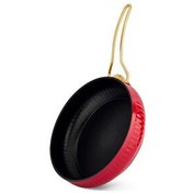 Resim Lines Altın Metal kulp Güveç Tava Kırmızı 26 CM 