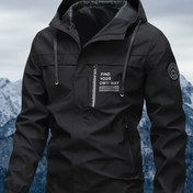 Resim Erkekler İçin Yüksek Kaliteli Rüzgar Geçirmez Alpin Ceket - Kapüşonlu, Fermuarlı Cepli Dağcılık Montu - Beyaz Kayak, Snowboard ve Doğa Yürüyüşü için Dış Mekan Parkası - Makinede Yıkanabilir Kışlık Ceket, Macera Giyim, Dayanıklı Yüksek Kalite 