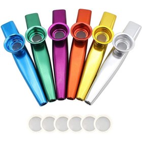 Resim Metal Kazoo Müzik Aletleri Flüt Diyafram Ağız Kazoları Müzik Aletleri Gitar İçin İyi Arkadaş 