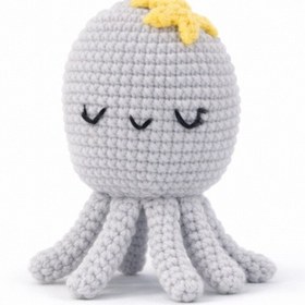 Resim Jack Ferrero Amigurumi Kiti | Sevimli Ahtapot Örgü Seti | Yeni Başlayanlar İçin | Anahtarlık Seçenekli 